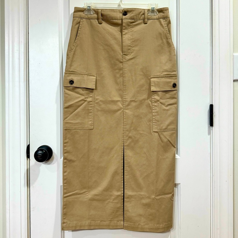 *NEW* JASON WU CARGO COTTON MAXI SKIRT